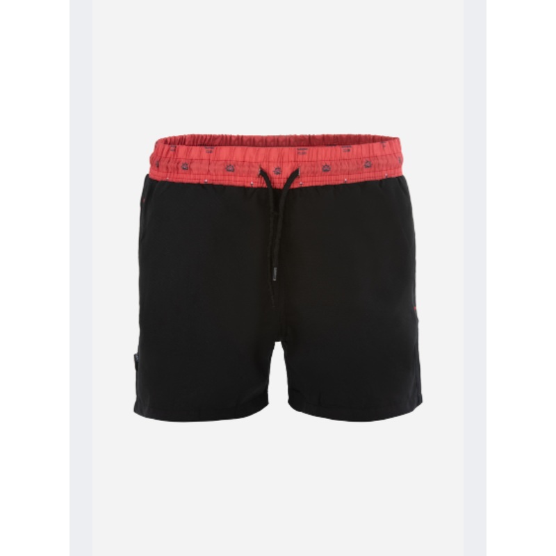 Top Ten 2043 Straight Men Beach Swim Short Black