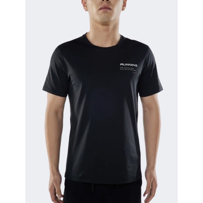 Anta  Men Running T-Shirt Black