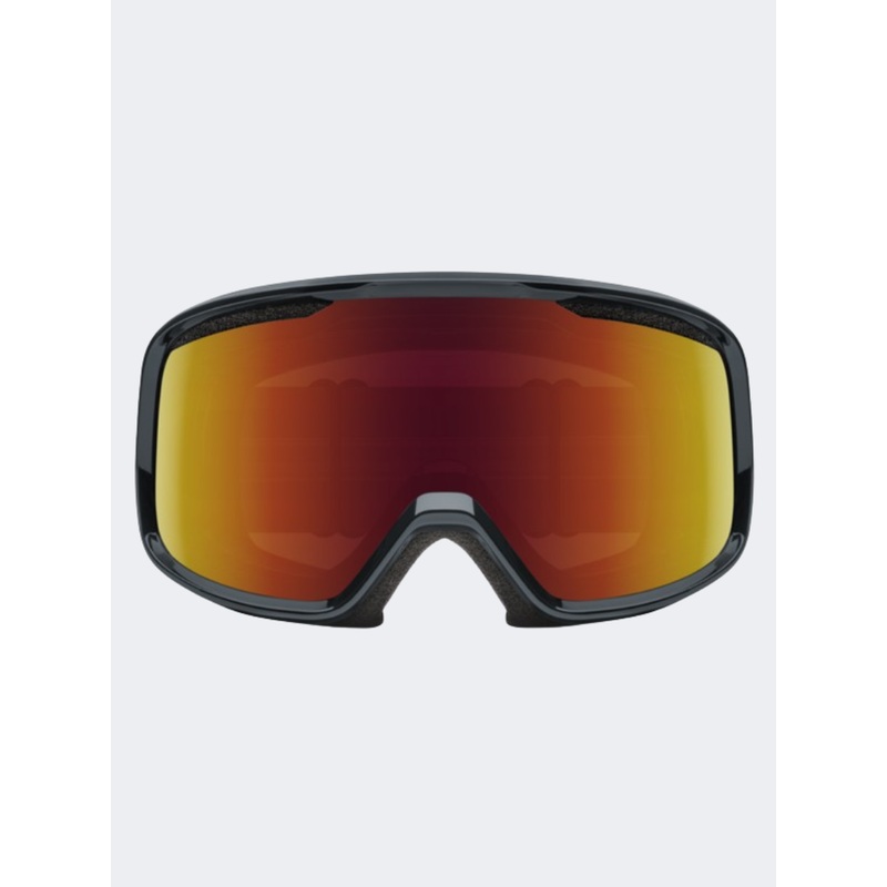Smith Frontier Adult Skiing Goggles Slate/Red Sol Mirror