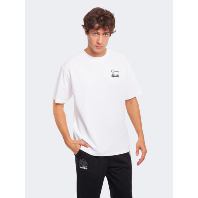 Anta Skate Culture Men Lifestyle T-Shirt Snow White