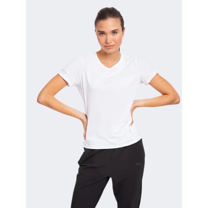 Anta  Women Running T-Shirt White