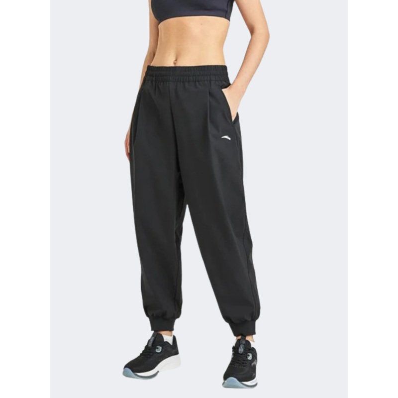 Anta Woven Women Training Pant Black