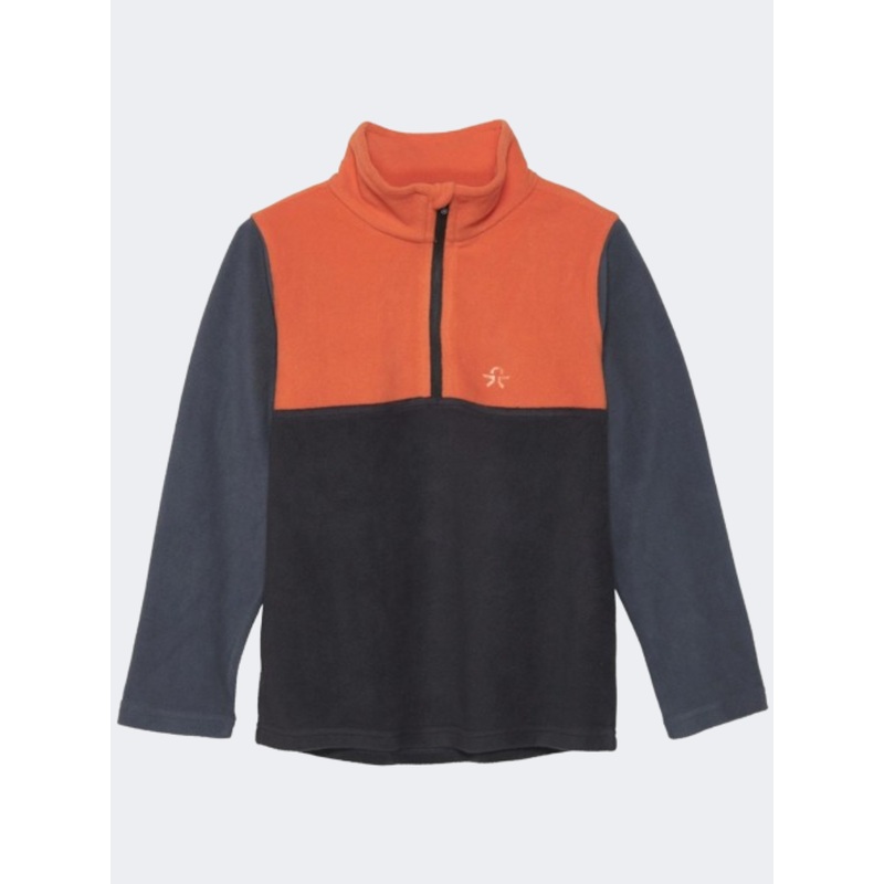 Color Kids Boys Skiing Fleece Orange/Grey
