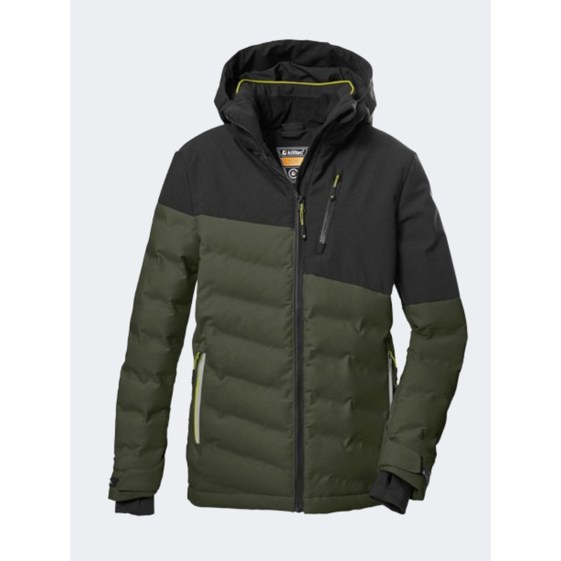 Killtec Ksw 172 Boys Skiing Jacket Dark Olive