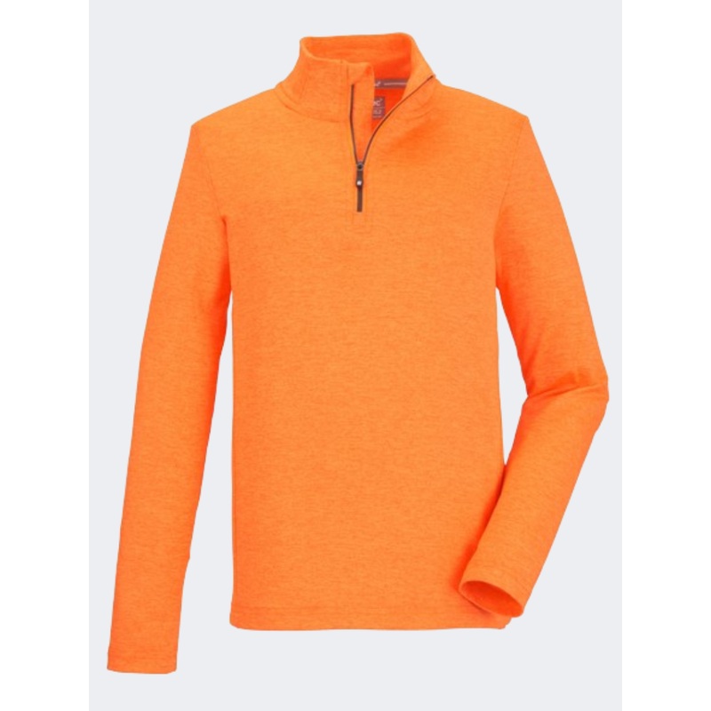 Killtec Ksw 185 Boys Skiing Long Sleeve Neon Pure Orange