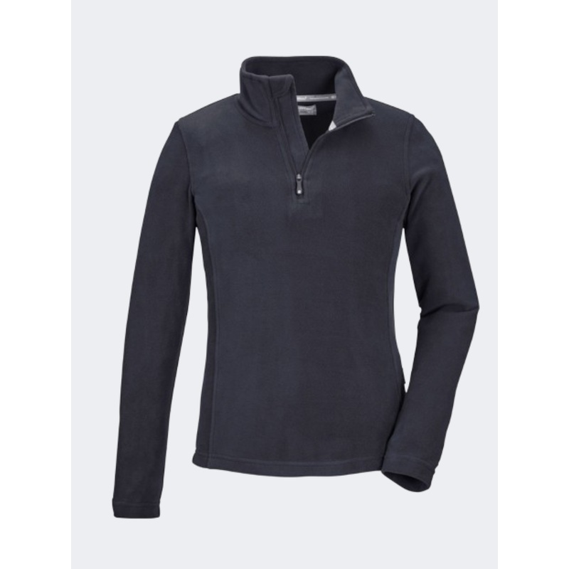 Killtec Ksw 188 Girls Skiing Fleece Black Blue