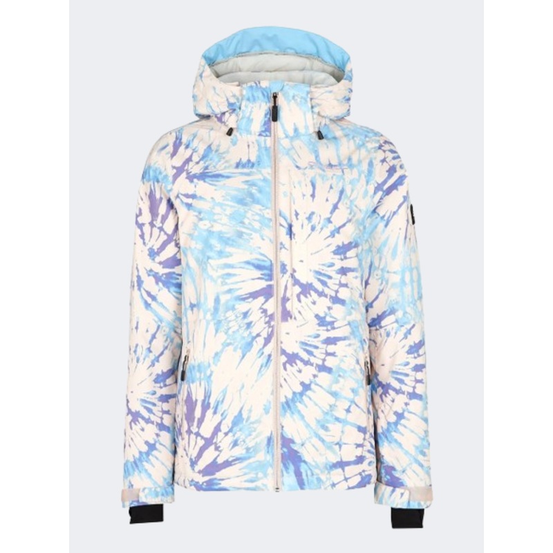 ONeill Lite Women Skiing Jacket Pink Tie Dye