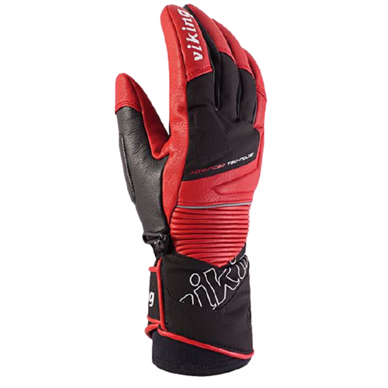 Viking Maximus Men Skiing Gloves  Black/Red