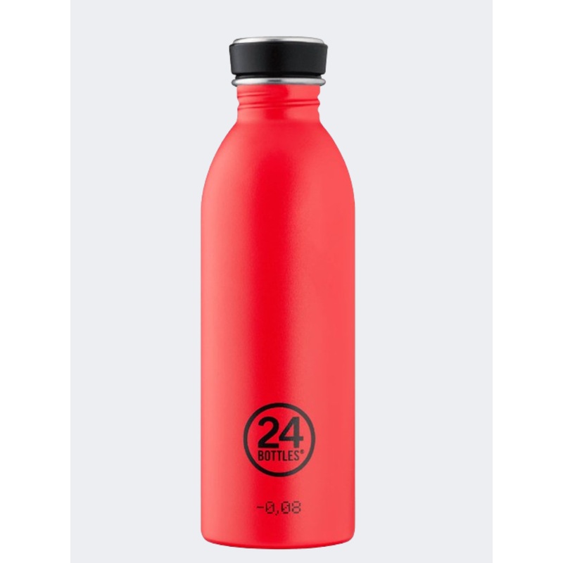 24Bottles Urban Lifestyle Water Bottle Stone Hot Red