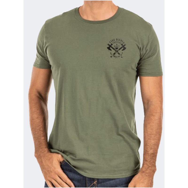5-11 Emea Axe Throwing Men Tactical T-Shirt Military Green