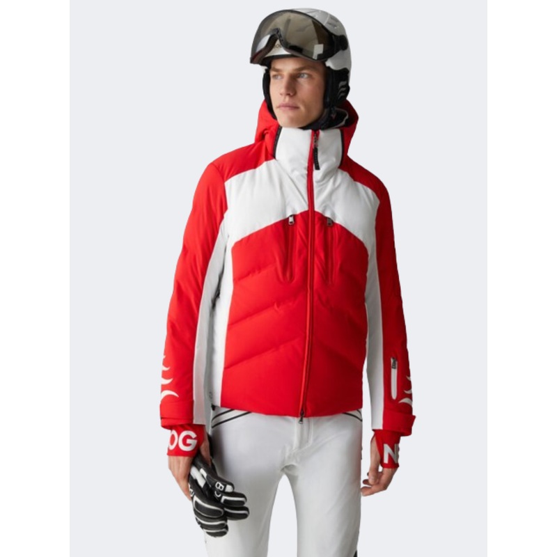 Bogner Jessy Men Skiing Jacket Red/White
