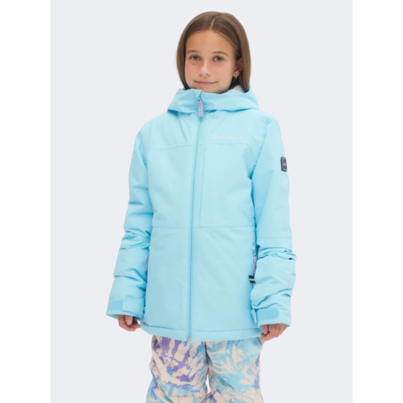 ONeill Lite Girls Skiing Jacket Blue Wave