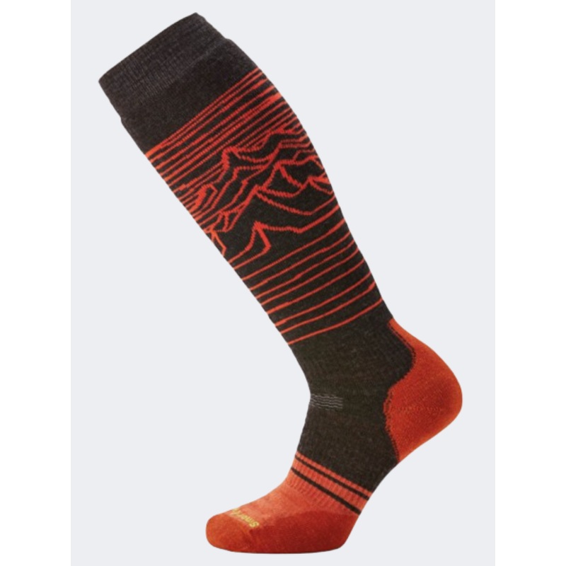 Smartwool Iguchi Pattern Unisex Skiing Sock Charcoal