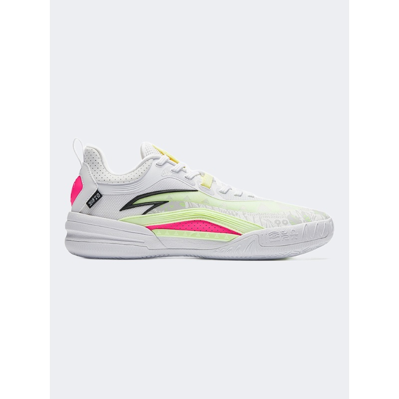 Anta Kai 1 Team Men Basketball Shoes White/Neon Green