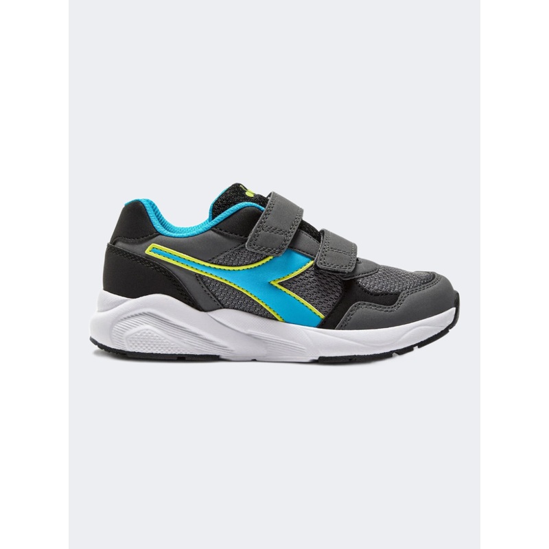 Diadora Falcon 5 Jr V Ps-Boys Running Shoes Steel Gray/Blue