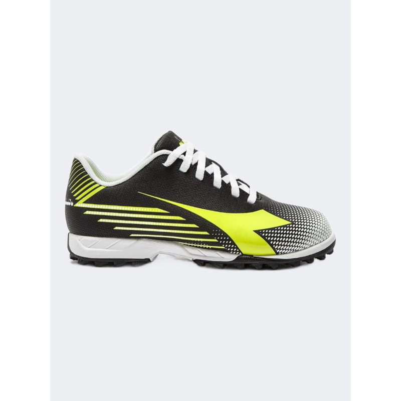Diadora Pichichi 8 Tf Jr Gs-Boys Football Shoes Black/Fluo Yellow