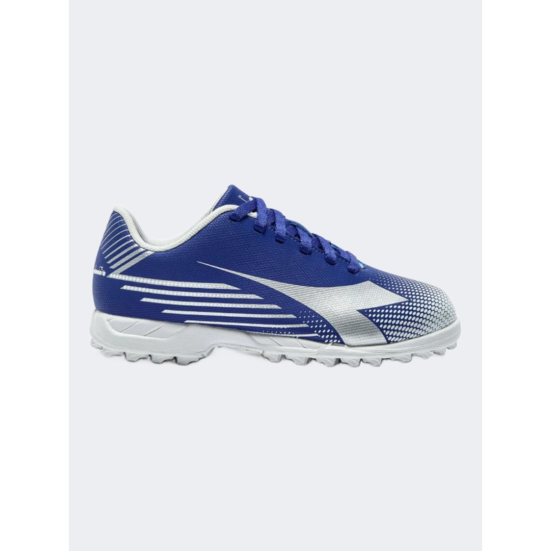 Diadora Pichichi 8 Tf Jr Gs-Boys Football Shoes Blue/Silver