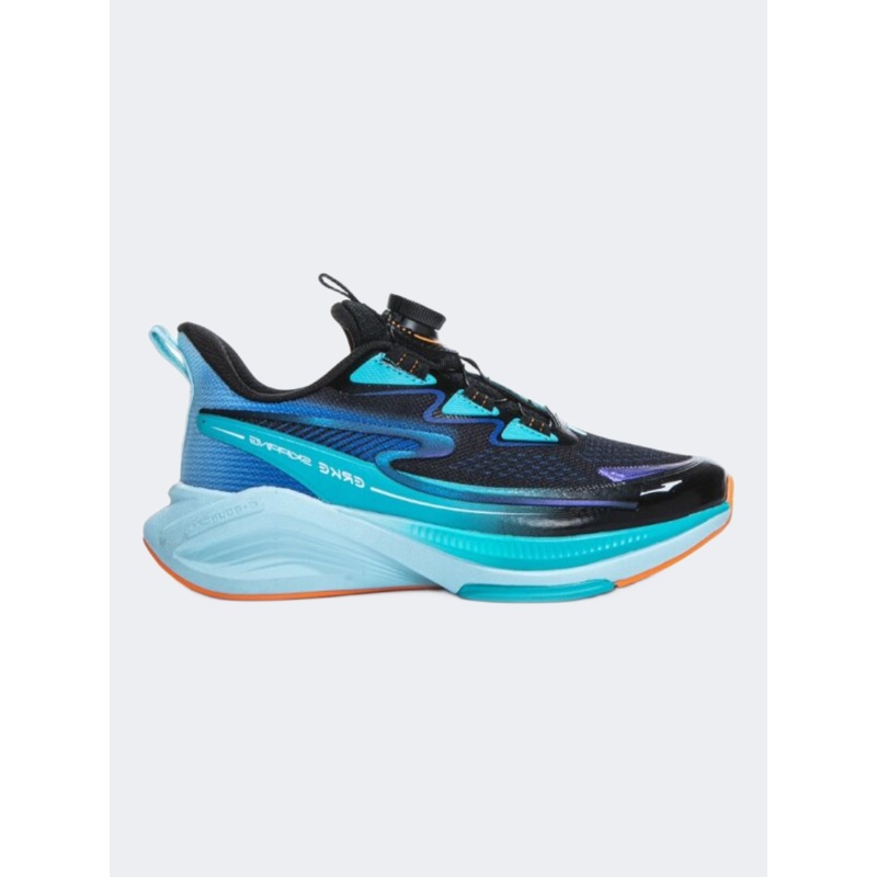 Erke Kids-Boys Running Shoes Black/Turquoise/Blue