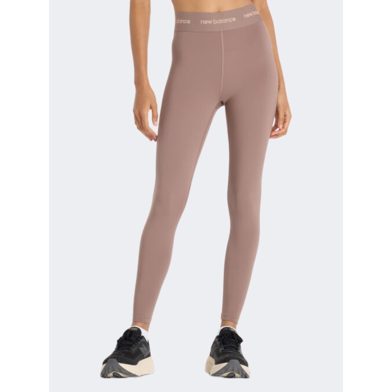 New Balance Nb Sleek High Rise Sport 25" Women Lifestyle 7/8 Tight Earth Shadow