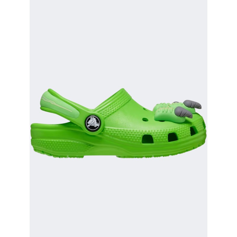 Crocs Classic I Am Dinosaur Kids Lifestyle Slippers Green Slime