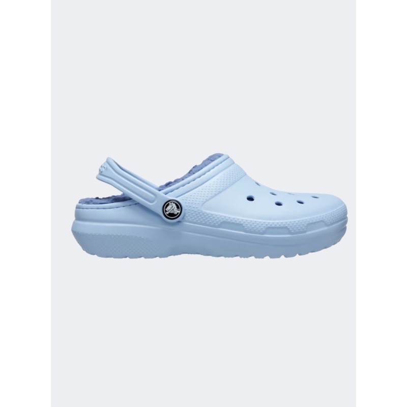Crocs Classic Lined Kids-Unisex Lifestyle Slippers Blue Calcite