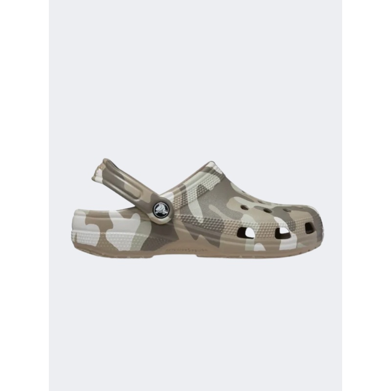 Crocs Classic Printed Unisex Lifestyle Slippers Chai/Tan