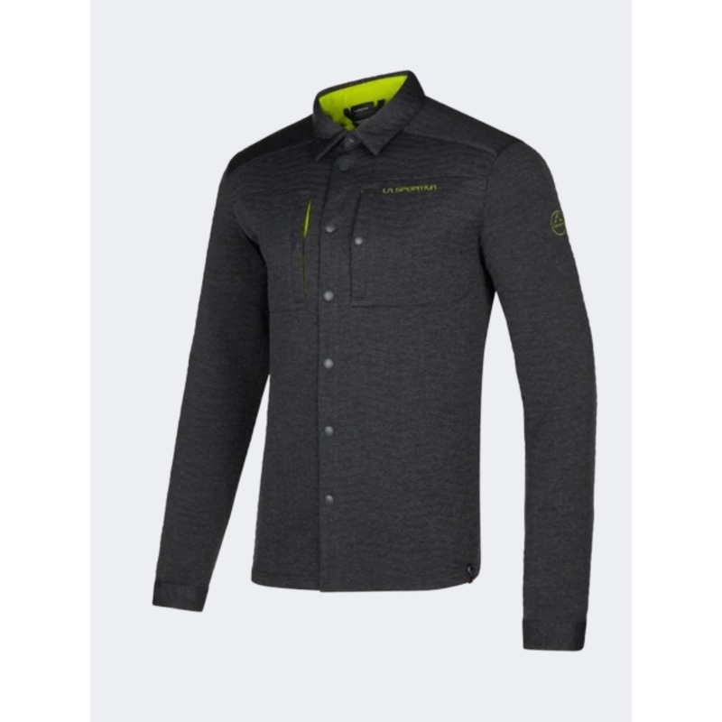 La Sportiva Spacer Men Climbg Shirt Carbon/Lime Punch
