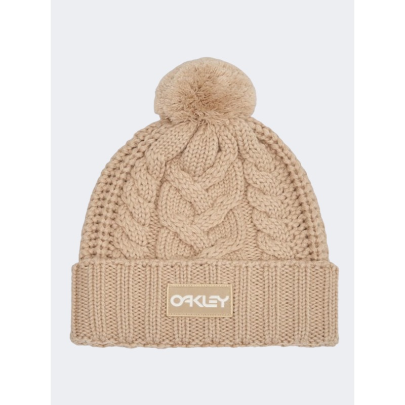 Oakley Harper Pom Unisex Lifestyle Beanie Humus