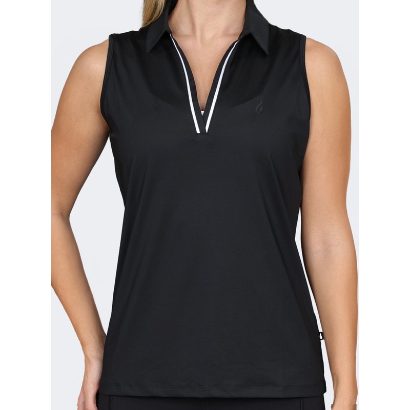 Oil And Gaz Slim Fit Women Fitness Tank Black