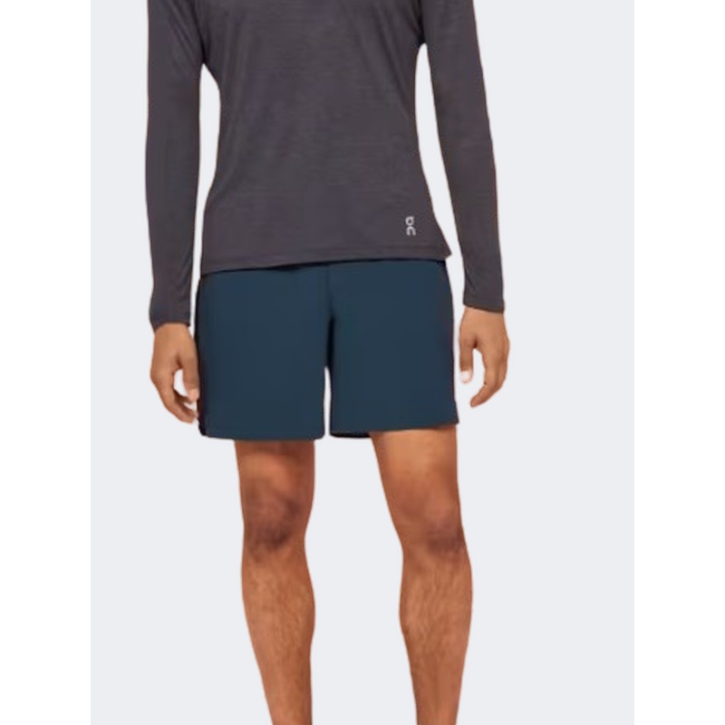 On Lightweight Men Running Short Navy/Black