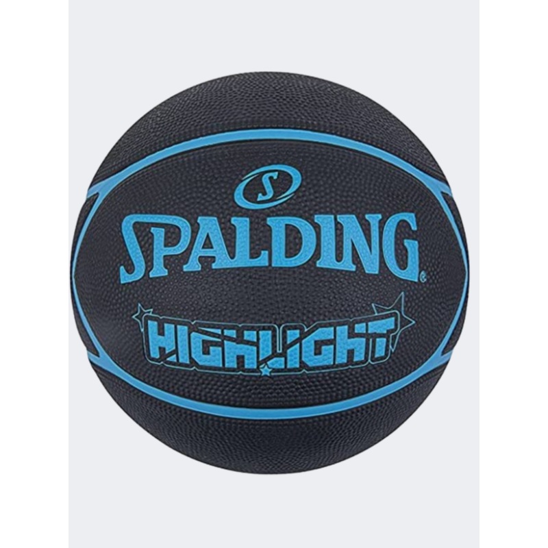 Spalding Highlight Basketball Ball Black/Blue