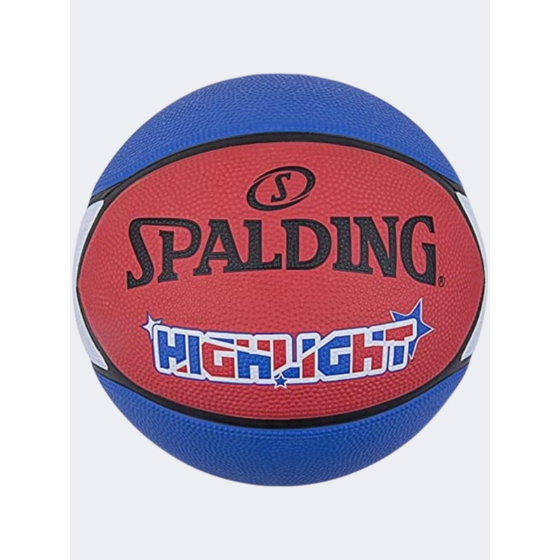 Spalding Highlight Basketball Ball Red/White/Blue
