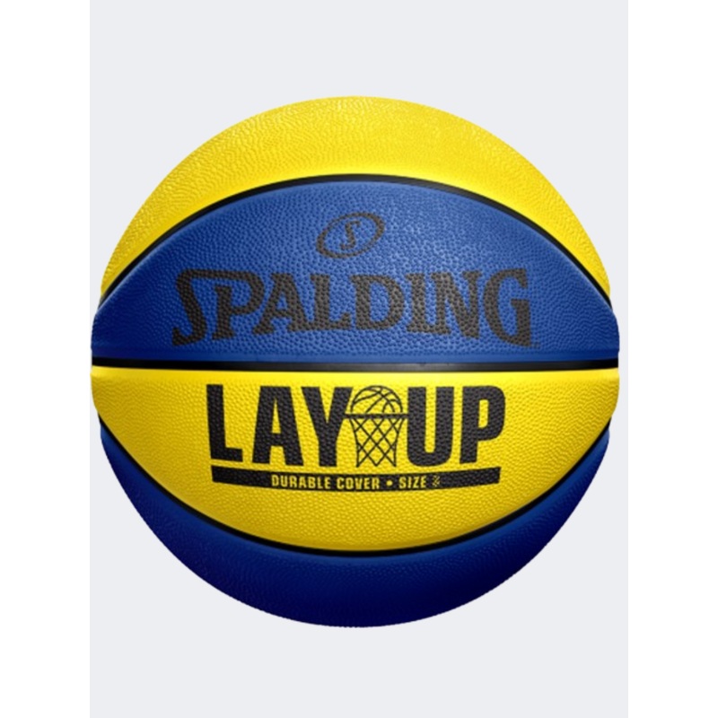 Spalding Lay Up Series Basketball Ball Blue/Yellow