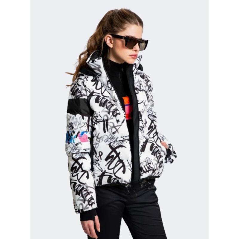 Sportalm Backstreet Kap Op Women Skiing Jacket Black/White