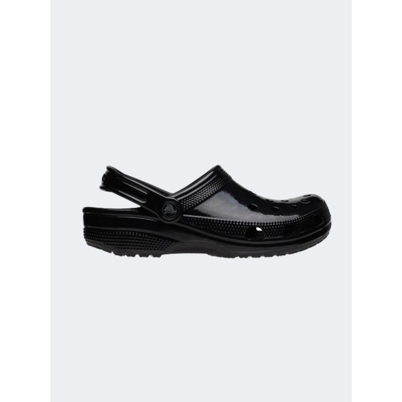 Crocs Classic High Shine Unisex Lifestyle Slippers Black