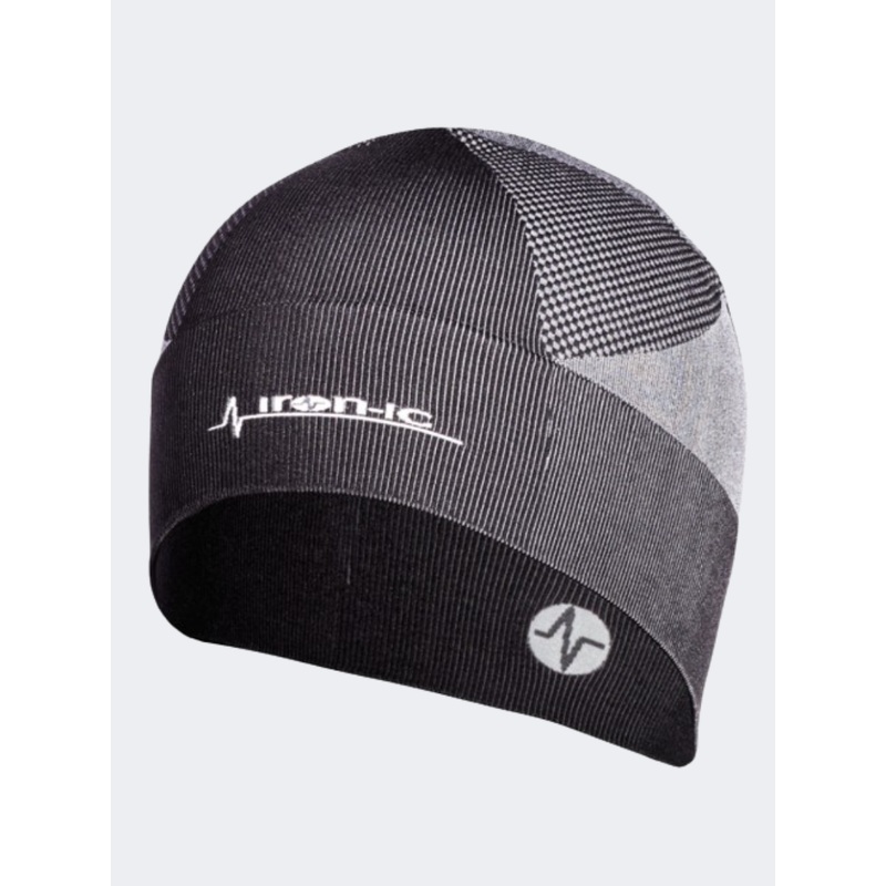 Iron Ic  Unisex Skiing Beanie Black