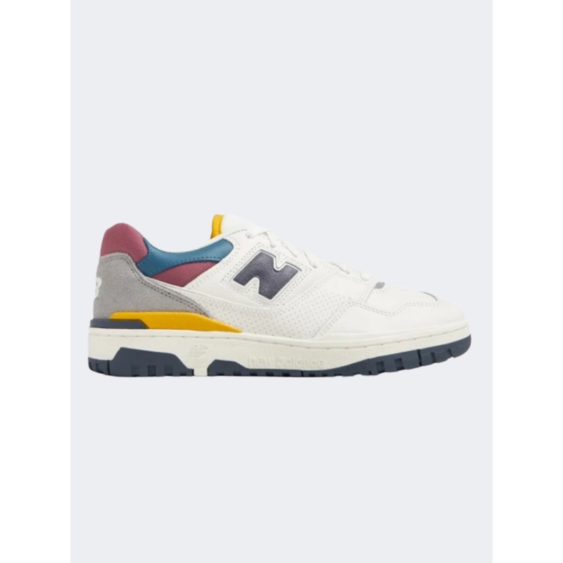 New Balance 550 Unisex Lifestyle Shoes White/Navy/Yellow