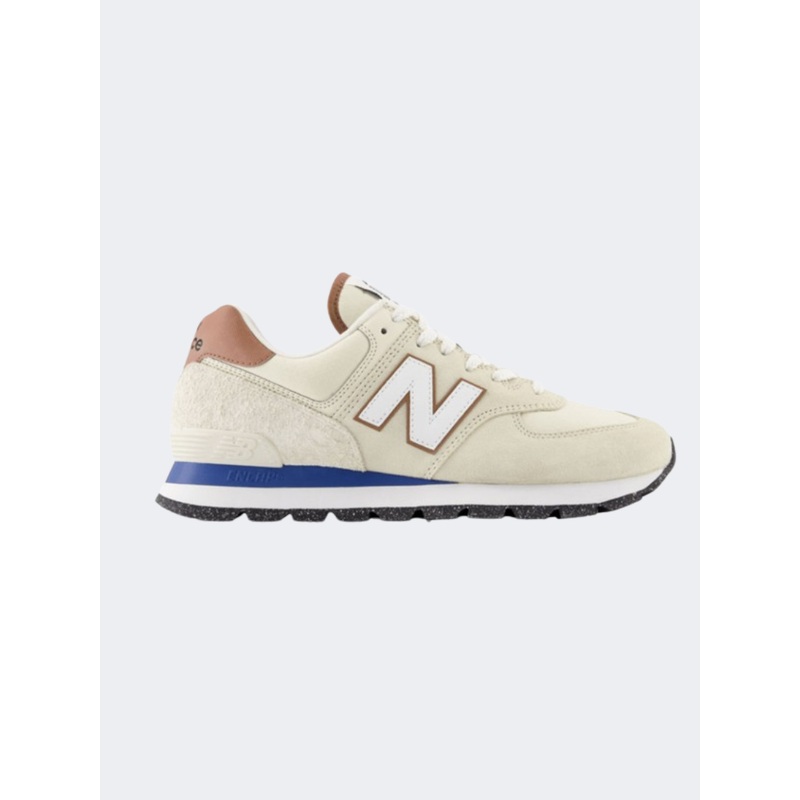 New Balance 574 Rugged Men Lifestyle Shoes White/Brown/Blue