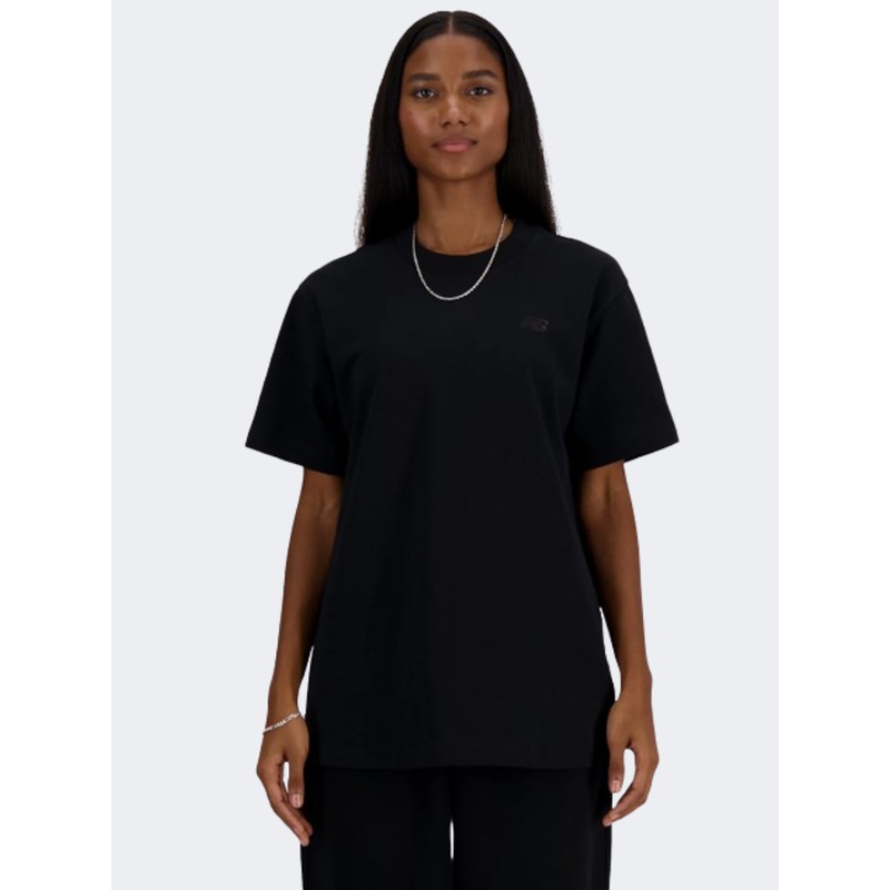 New Balance Athletic Jersey Women Lifestyle T-Shirt Black