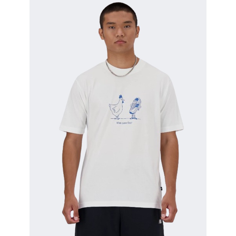 New Balance Chicken Or Shoes Relax Men Lifestyle T-Shirt White