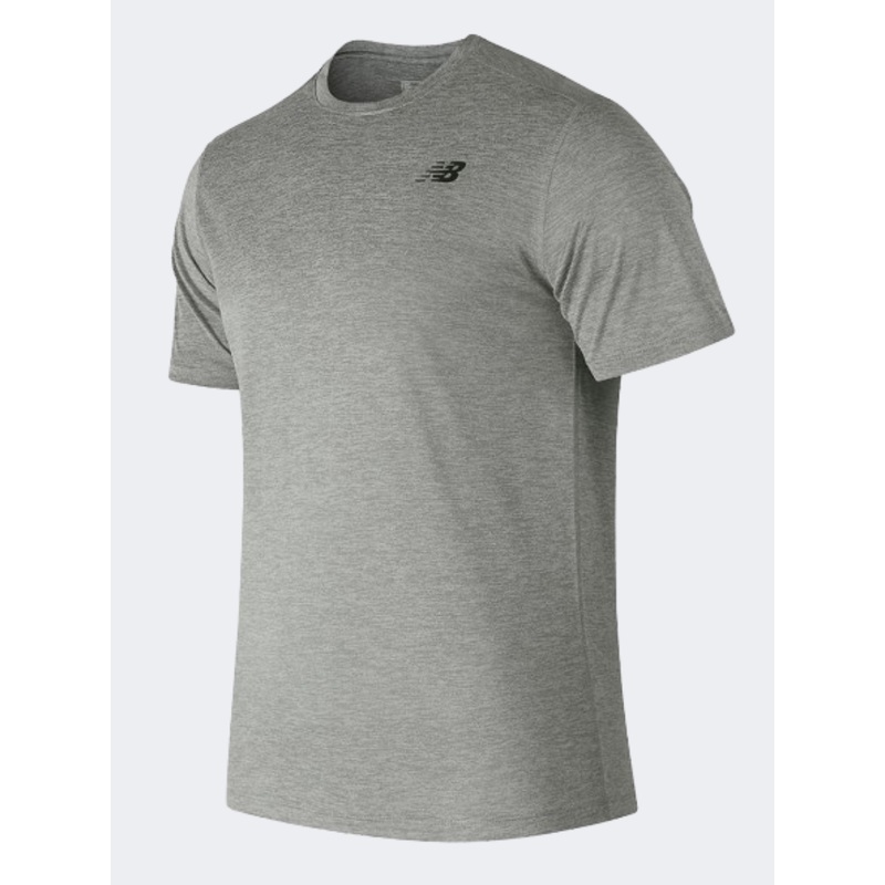 New Balance Core Heathered Men Performance T-Shirt Athletic Grey
