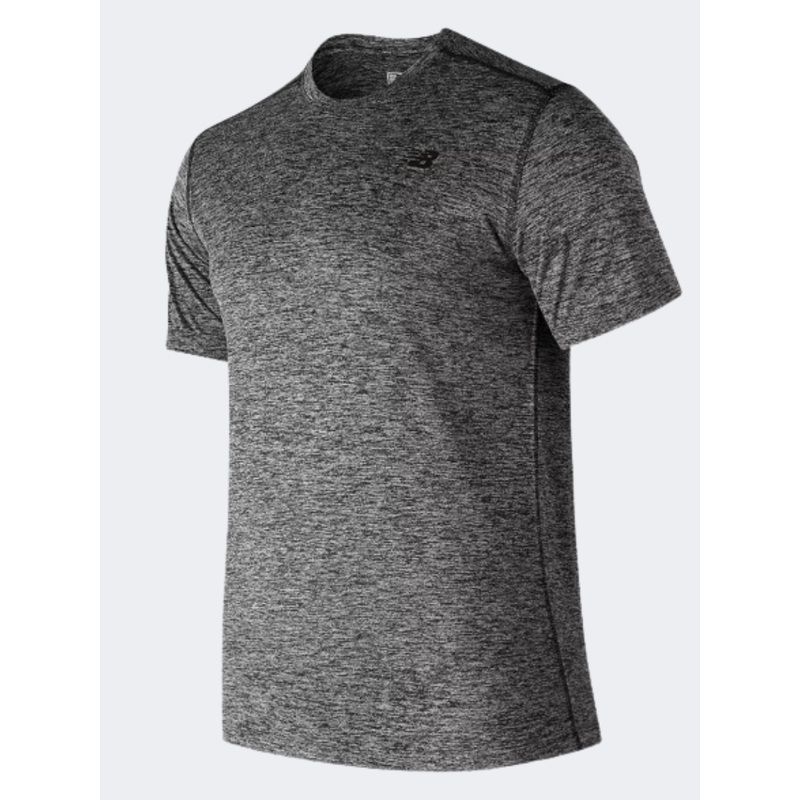 New Balance Core Heathered Men Performance T-Shirt Black Heather