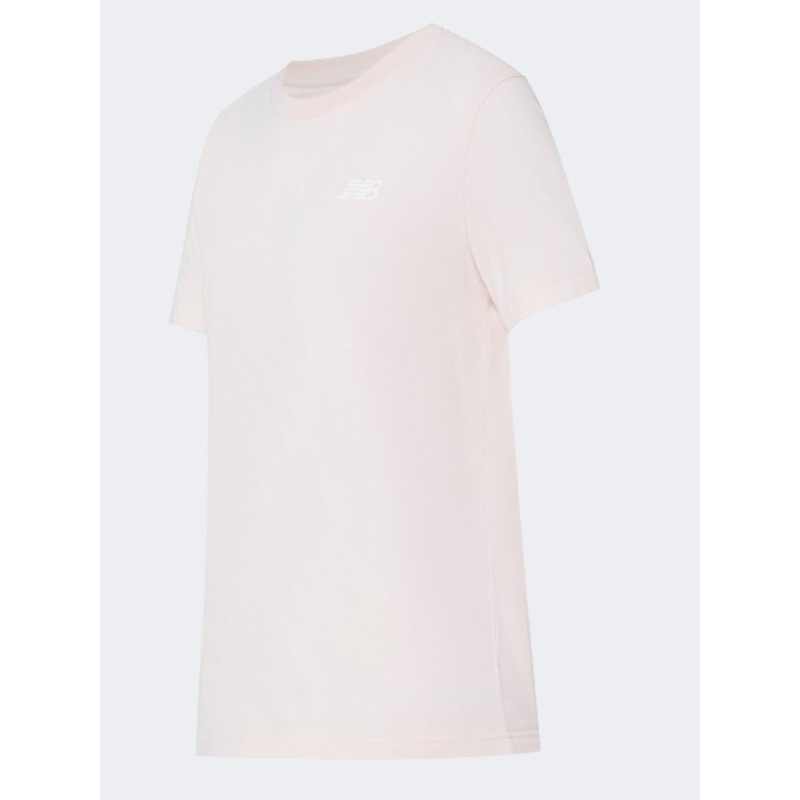New Balance Essentials Small Jersey Women Lifestyle T-Shirt Quartz Pink