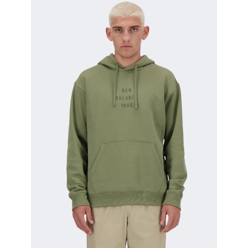 New Balance Graphic Men Lifestyle Hoody Dark Olivine