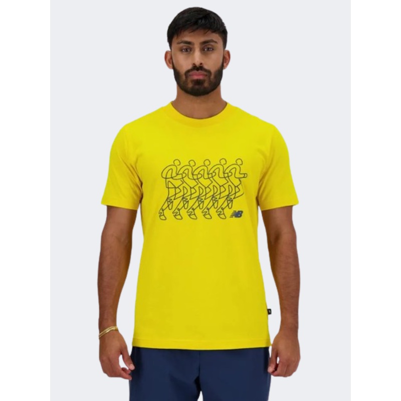 New Balance Run Sequence Men Lifestyle T-Shirt Ginger Lemon