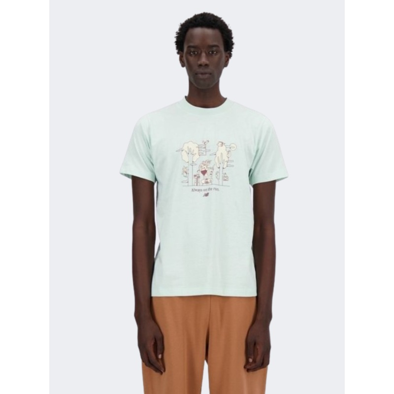 New Balance Weekend Warrior Men Lifestyle T-Shirt Clay Ash