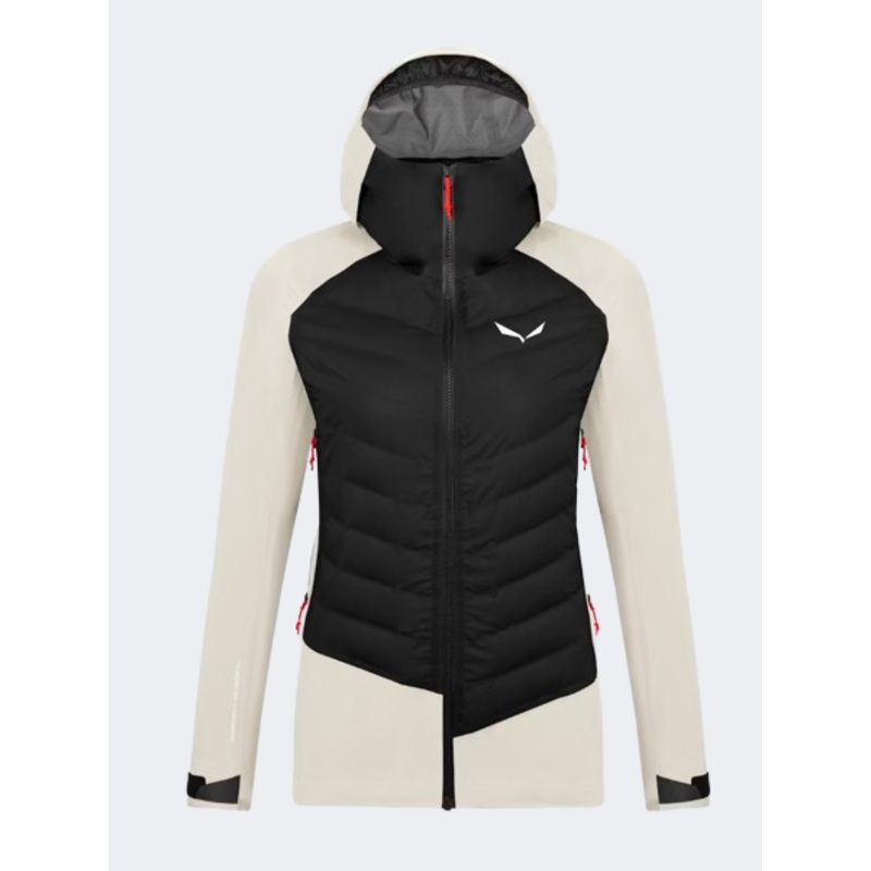Salewa Sella Ptx 3L Rds Down Women Skiing Jacket Beige Oatmeal