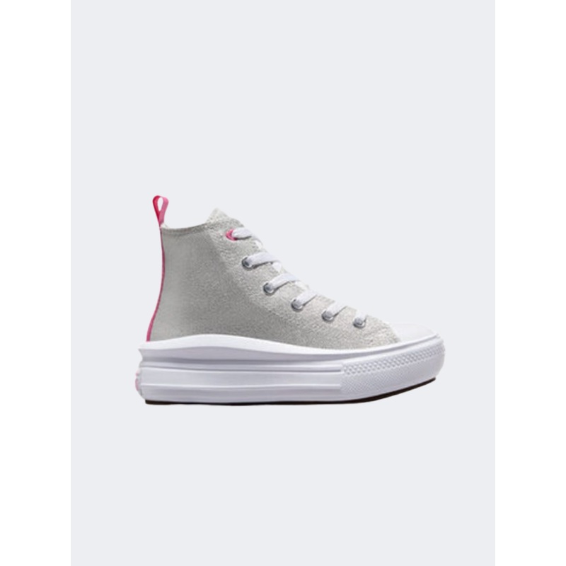 Converse All Star Move Sparkle Ps Girls Lifetsyle Shoes White/Oops Pink