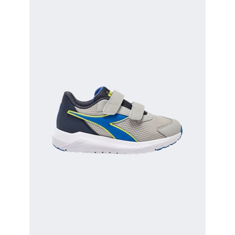 Diadora Falcon 4 V Ps Boys Running Shoes Silver/Blue/Black
