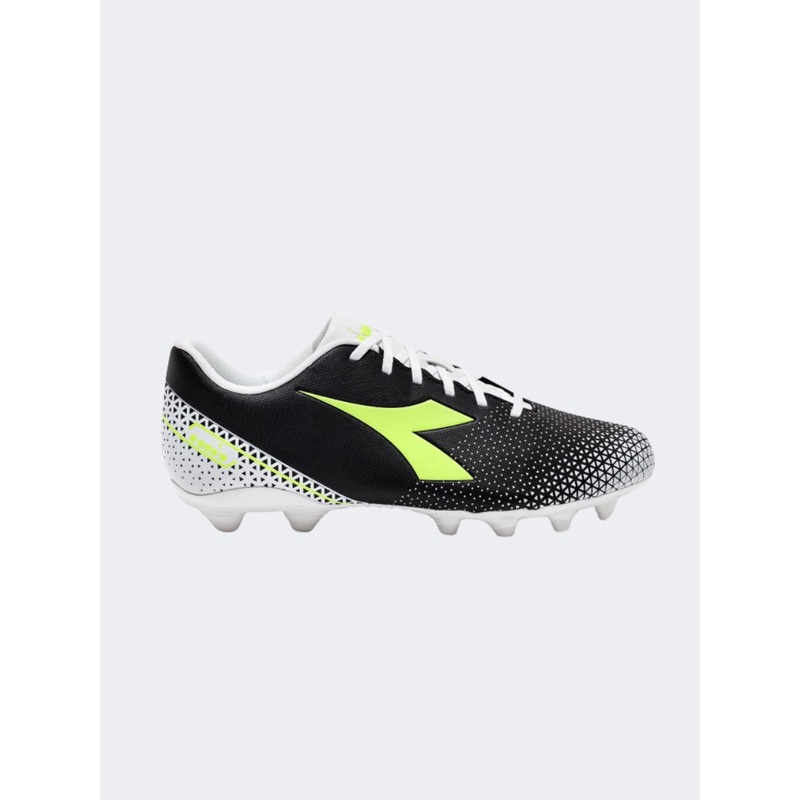 Diadora Pichichi 6 Mg14 Men Football Shoes Black/Yellow/White
